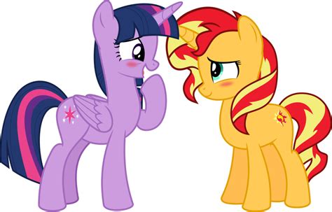 my little pony sunset shimmer and twilight sparkle